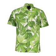 Groen Regular Fit Shirt van Biologisch Katoen Gant , Green , Heren