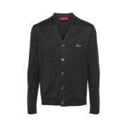 Geborduurde wollen cardigan Gucci , Gray , Heren