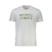 Katoenen Logo Print T-shirt Levi's , White , Heren