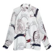 Crest Print Top Tommy Hilfiger , Multicolor , Dames