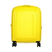 Gele Polycarbonaat Handtas met Logoduck Trolley Mandarina Duck , Yello...