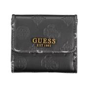 Stijlvolle Designer Portemonnee met Twee Vakken Guess , Black , Heren