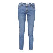 Vervaagde Skinny Jeans met Logo-Detail Guess , Blue , Dames