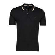 Zwarte poloshirt met korte mouwen Hugo Boss , Black , Heren