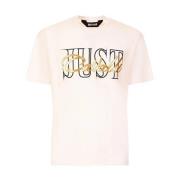 Witte T-shirts en Polos Just Cavalli , White , Heren