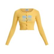 Stijlvolle Sweaters Collectie Moschino , Yellow , Dames