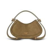 Middelgrote suède Jolie Madame tas Balmain , Beige , Dames