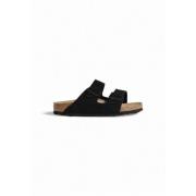 Suede Dames Herfst/Winter Slippers Birkenstock , Black , Dames