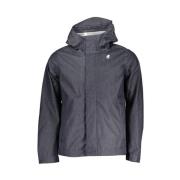 Blauwe Katoenen Hooded Sportjas K-Way , Blue , Heren