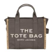 Jacquard Tote Tas met Logo Marc Jacobs , Green , Dames