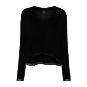 Love Birds V-Neck Sweater Pinko , Black , Dames