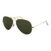 Aviator Large Metal II Zonnebril Goud/Groen Ray-Ban , Yellow , Unisex