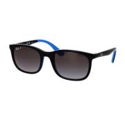 Gepolariseerde Kinderzonnebril Zwart Grijs Ray-Ban , Black , Unisex