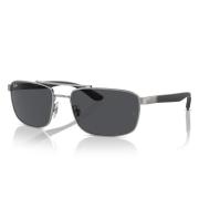 Rechthoekige zonnebril met gunmetal montuur Ray-Ban , Gray , Unisex