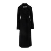 Luxe Zwarte Cashmere Winterjas Jil Sander , Black , Dames