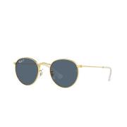 Ronde Gepolariseerde Kinderzonnebril Blauw/Goud Ray-Ban , Yellow , Uni...