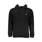 Zwarte hoodie met logo borduurwerk Sergio Tacchini , Black , Heren