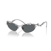 Gunmetal Zonnebril Sk7016 Swarovski , Gray , Dames