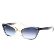 Vintage Cat-Eye Zonnebril Lady Burbank Ray-Ban , Blue , Unisex