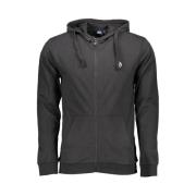 Elegant Zwart Hoodie met Rits Sergio Tacchini , Black , Heren