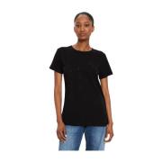 Basis T-shirt voor Mannen Armani Exchange , Black , Dames