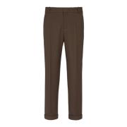 Rechte, getailleerde twill broek Balmain , Brown , Heren