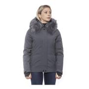 Grijze Damesjas met Capuchon Trussardi , Gray , Dames