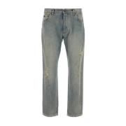 Klassieke Denim Jeans Dolce & Gabbana , Blue , Heren