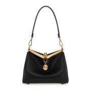 Mini Zwarte Leren Handtas Etro , Black , Dames