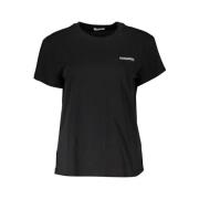 Zwart Katoenen Geborduurd Logo T-Shirt Patrizia Pepe , Black , Dames