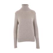 Beige Cashmere Turtleneck Sweater Allude , Beige , Dames