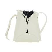 Witte Ellipse Crossbody Tas Jil Sander , White , Dames