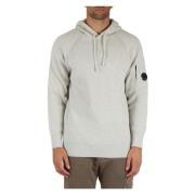 Wollen Hoodie met Mouwzak C.p. Company , Gray , Heren