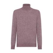 Luxe Sweaters Collectie Brunello Cucinelli , Pink , Heren