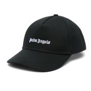 Zwarte Classic Logo Cap Palm Angels , Black , Heren