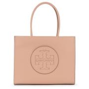 Ella Small Vegan Leren Tote Beige Tory Burch , Beige , Dames