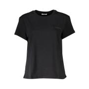 Chique Biologisch Katoenen T-shirt Patrizia Pepe , Black , Dames