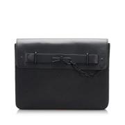 Pre-owned Leather clutches Louis Vuitton Vintage , Black , Dames