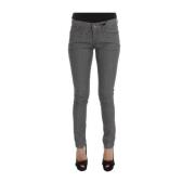 Grijze Slim-Fit Designer Jeans Costume National , Gray , Dames