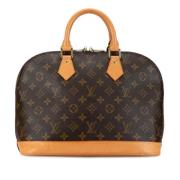 Pre-owned Canvas handbags Louis Vuitton Vintage , Brown , Dames