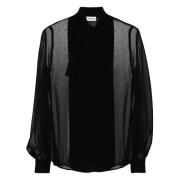 Zwarte Blouse 013 Nero P.a.r.o.s.h. , Black , Dames