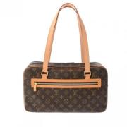 Pre-owned Canvas handbags Louis Vuitton Vintage , Brown , Dames