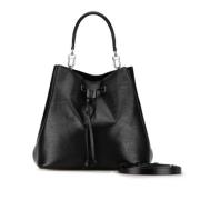 Pre-owned Leather handbags Louis Vuitton Vintage , Black , Dames