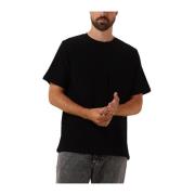 Heren Polo & T-shirts Structuur Tee Anerkjendt , Black , Heren