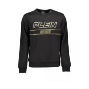 Zwart lang mouw actief sweatshirt Plein Sport , Black , Heren