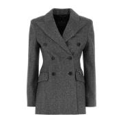 Geborduurde Wollen Blazer Ermanno Scervino , Gray , Dames