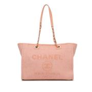 Pre-owned Canvas chanel-bags Chanel Vintage , Pink , Dames