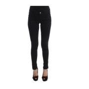 Zwarte Slim Fit Designer Jeans Costume National , Black , Dames