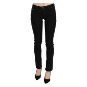 Elegante Zwarte Slim Fit Jeans Costume National , Black , Dames