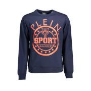 Blauw sportief sweatshirt met lange mouwen Plein Sport , Blue , Heren